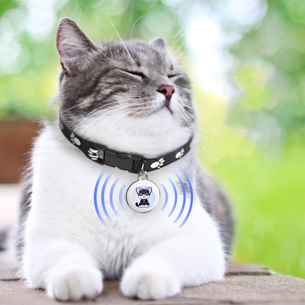 Localizador GPS antipérdida para Mascotas Kexpery, localizador Inteligente Resistente al Agua Compatible con para Gatos