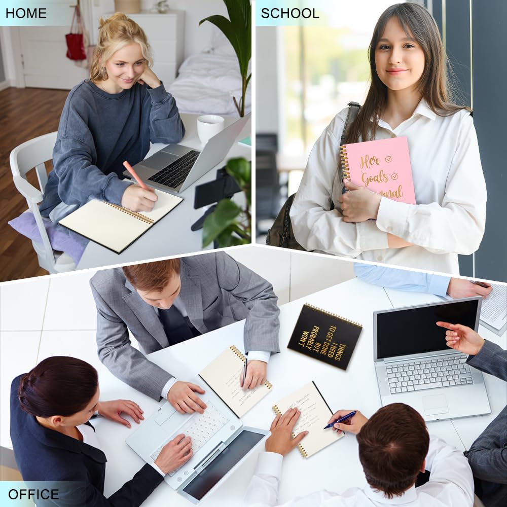THEBESTU Things I Need To Get Done 160 Pages Hardcover Blank Spiral Notizbuch Lustiger Spruch Sarkastische Arbeit Gag Geschenke für Büroangestellte Büro Notizbuch Geschenke für Kollegen Mitarbeiter