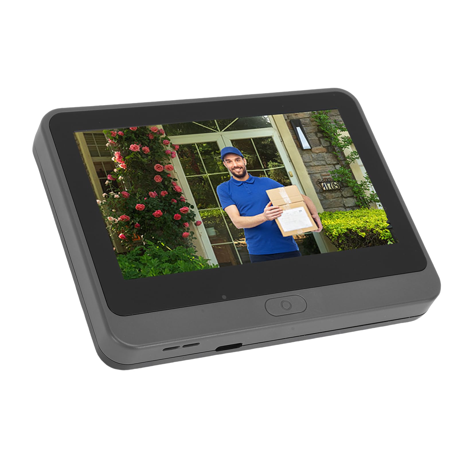 Marhynchus Videocitofono 4.3" 1080P WiFi PIR Rilevamento Movimento 5000mAh | Telecamera per campanello intelligente per appartamento.Interfono bidirezionale.Visione notturna.Obiettivo