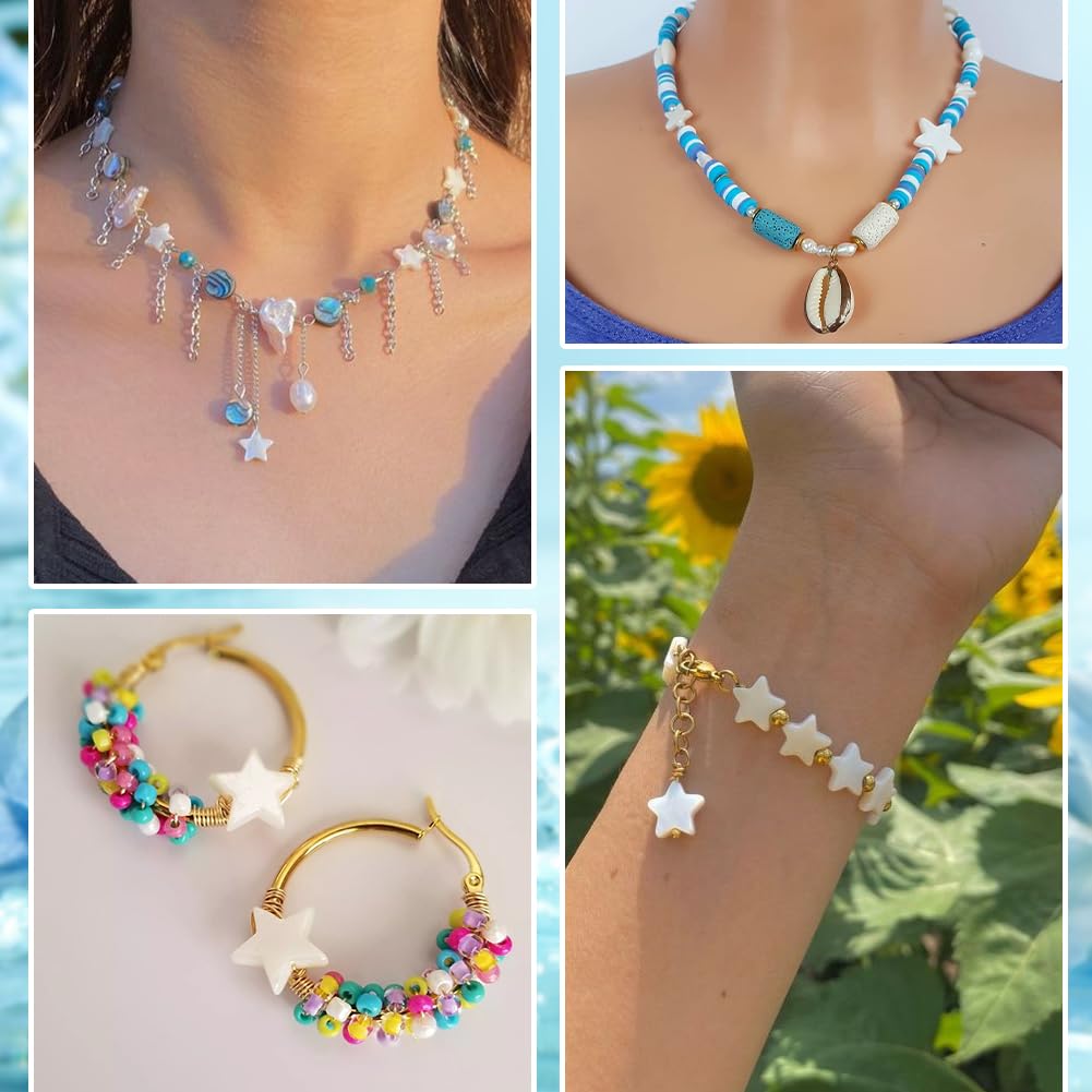 SUNNYCLUE 1 Doos 1 Strand Gepolijst Hart Natuurlijke Zoetwater Parelmoer Shell Kralen Witte Zee Conch Platte Spacer Charm Losse Kraal voor Sieraden Meking DIY Craft Kettingen Armbanden Oorbellen