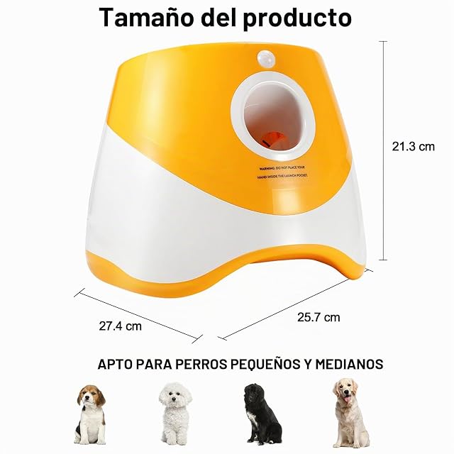 Foto 6 de 7 de Galatée Lanzador Automático De Pelota, Pequeño Lanzador De Bolas Interactivo