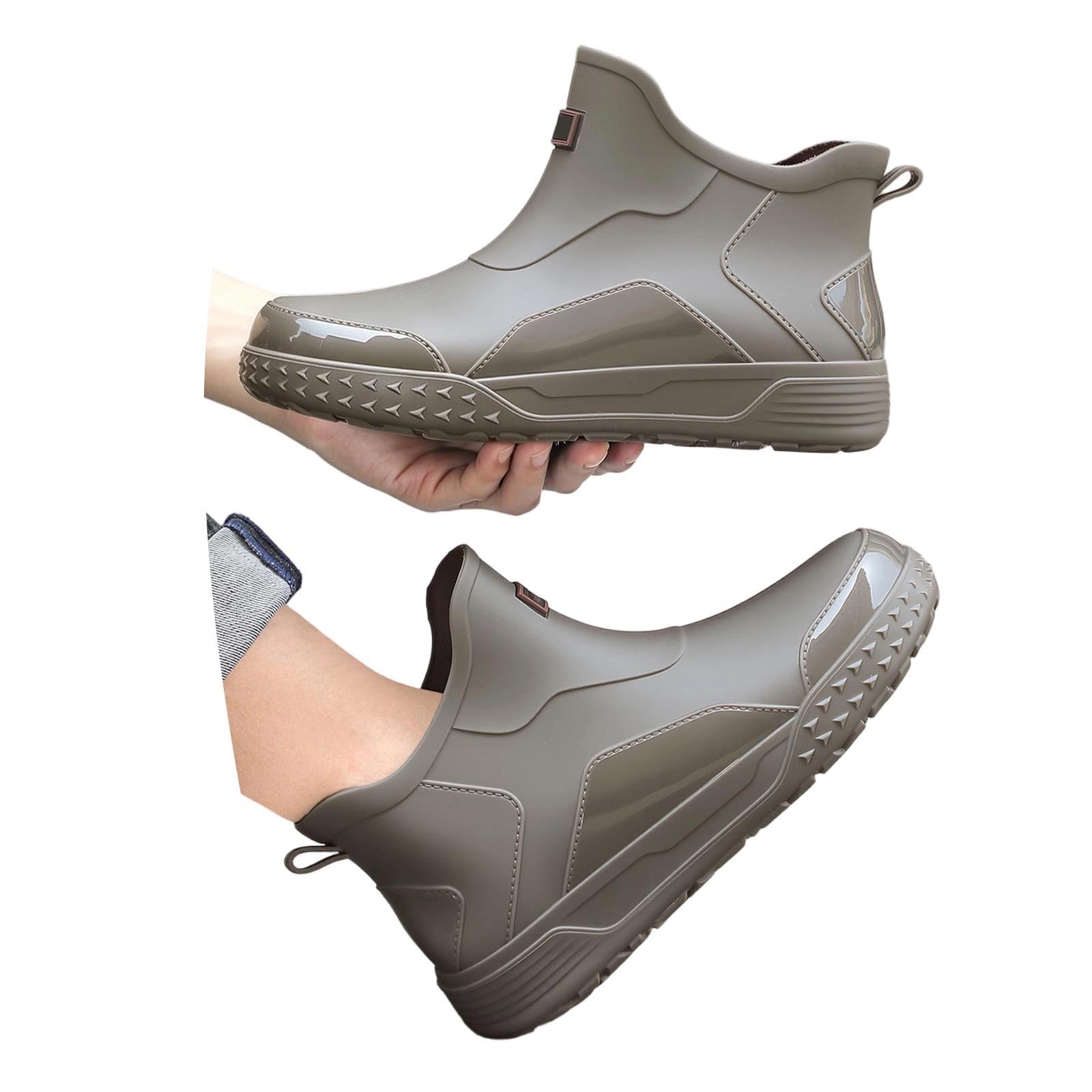 Gummistiefel Arbeit Herren Gummischuhe Wasserdicht Damen Leicht Regenstiefel Erwachsene Freizeit Gartenschuhe Winter Stiefeletten Garten
