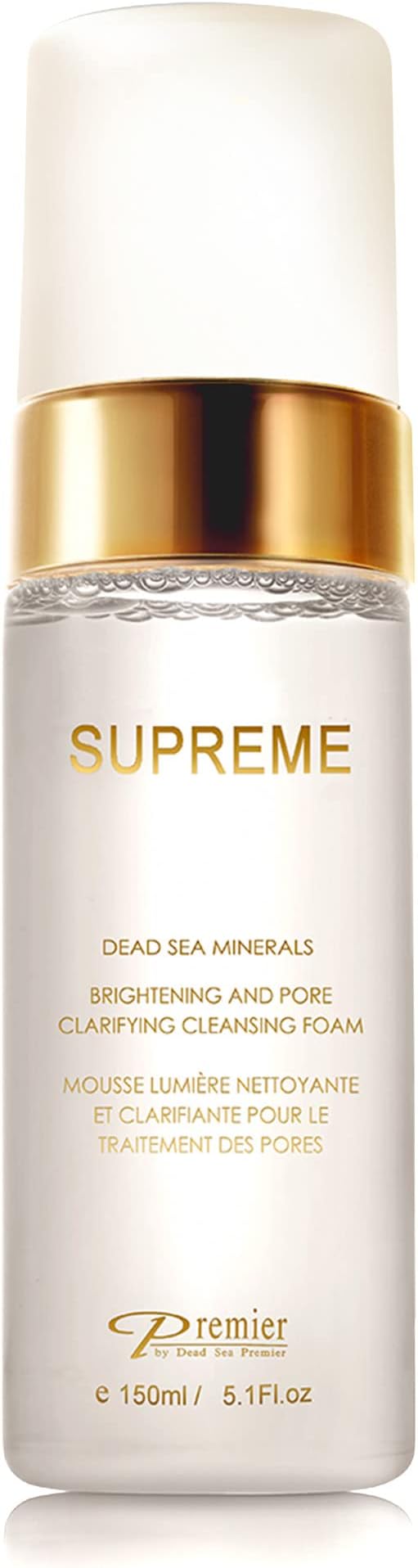 Dead Sea Supreme Brightening & Pore Clarifying Cleansing Foam 5.1 Fl oz