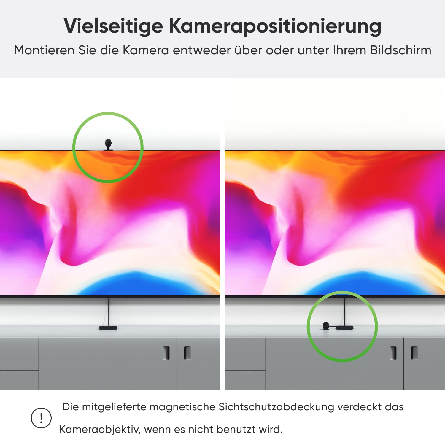 Nanoleaf 4D Screen Mirror + Lightstrip Kit für Fernseher/TV/Bildschirme bis zu 85 Zoll (215 cm) - Smart RGBW LED Strip + Kamera, Thread & WLAN, Funktioniert mit Alexa Google Apple