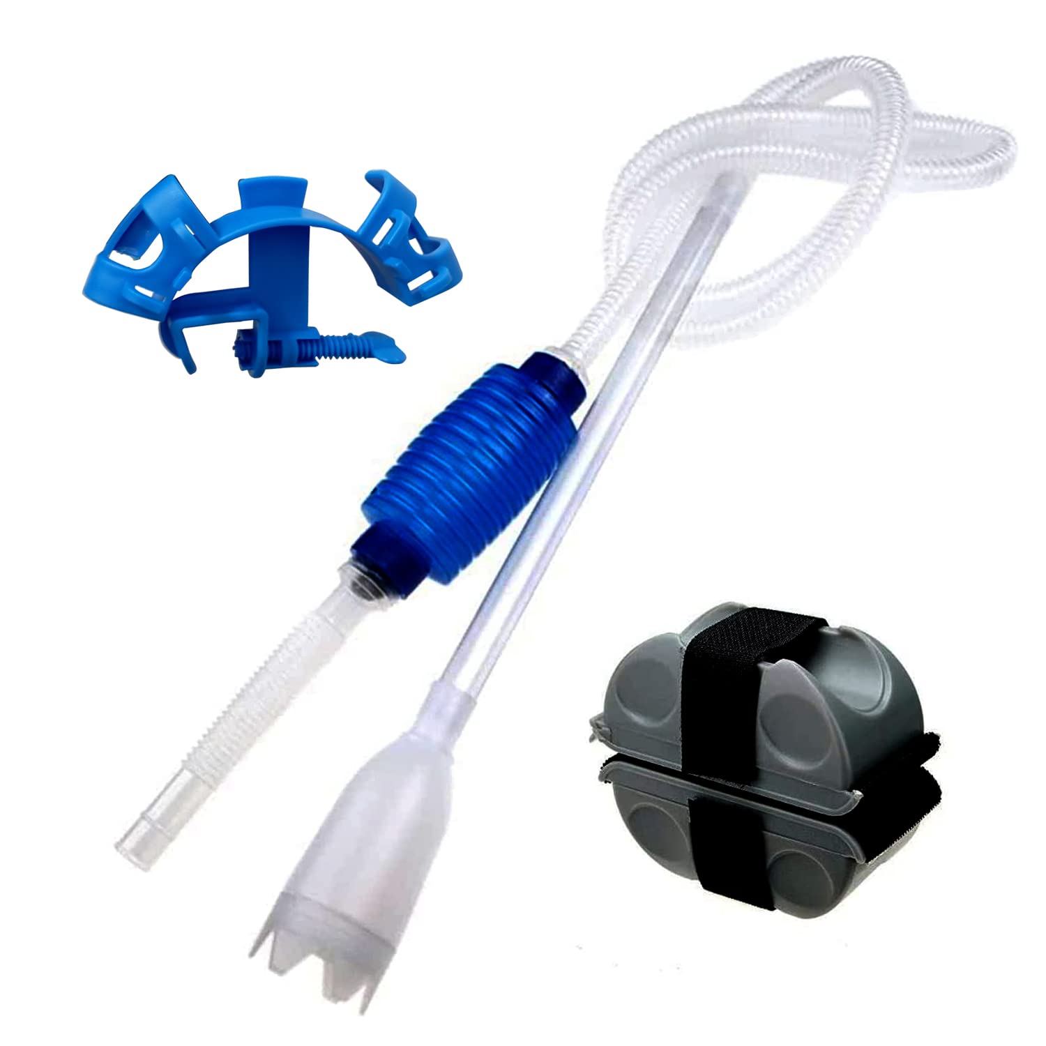 Jainsons Pet Products Aquarium/Fish Tank Syphon and Gravel Cleaner with Pipe Clamp/Hose Clip - A Hand Syphon Pump to Drain and Replace Your Water in Minutes (SGD-80-SYPHON-HOSE CLAMP) (B0BN66WGNN) Amazon Price History, Amazon Price Tracker