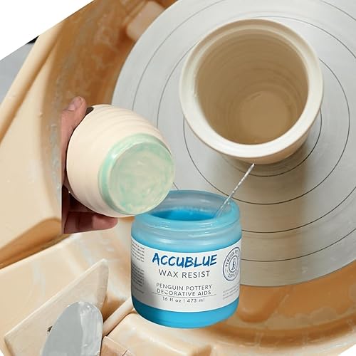 Miniatura 8 de Penguin Pottery - AccuBlue Premium Cerámica Resist para esmalte de cerámica, arcilla antideslizante de cerámica y esmaltes cerámicos - Alternativa