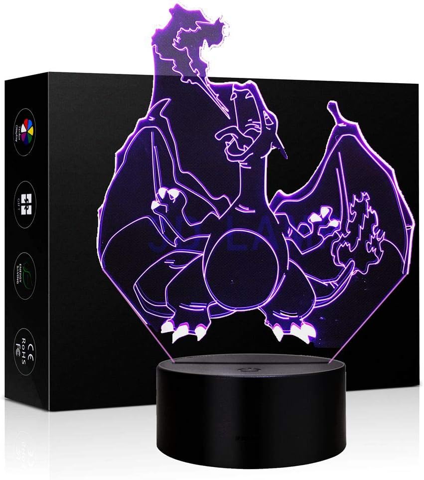 3D lamp Optical Illusion 3D LED Lamp Boat Dragon Children Bedroom Night Light