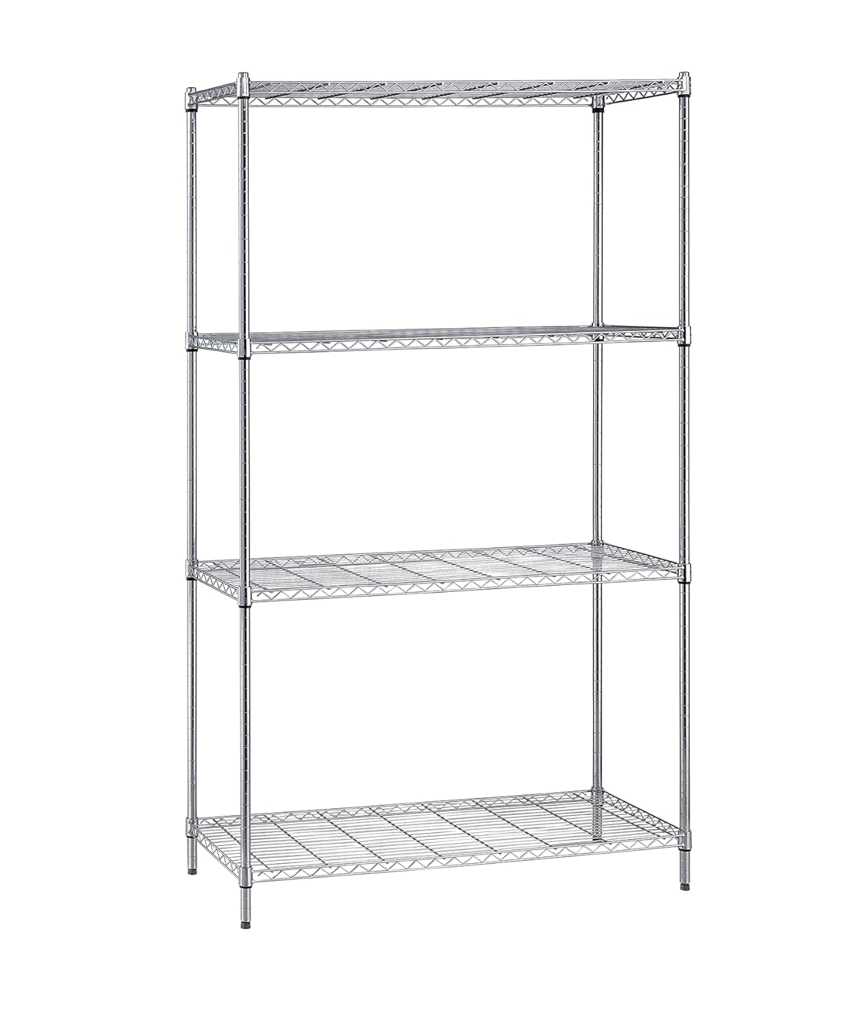 Quantum Storage Systems WR63-2154C Starter Kit Wire Shelves Chrome 4 Shelves 63" H x 54" W x 21" D