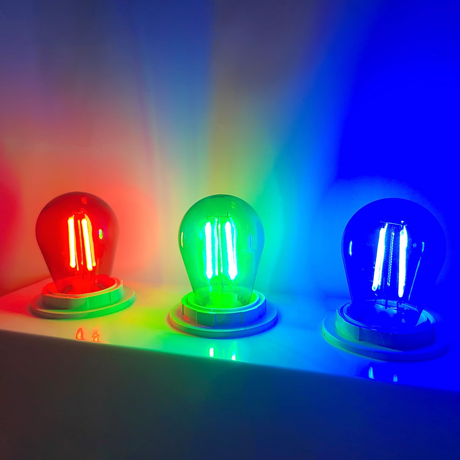 ZHZHLED S14 LED Red Light Bulb 2 Watt String Light