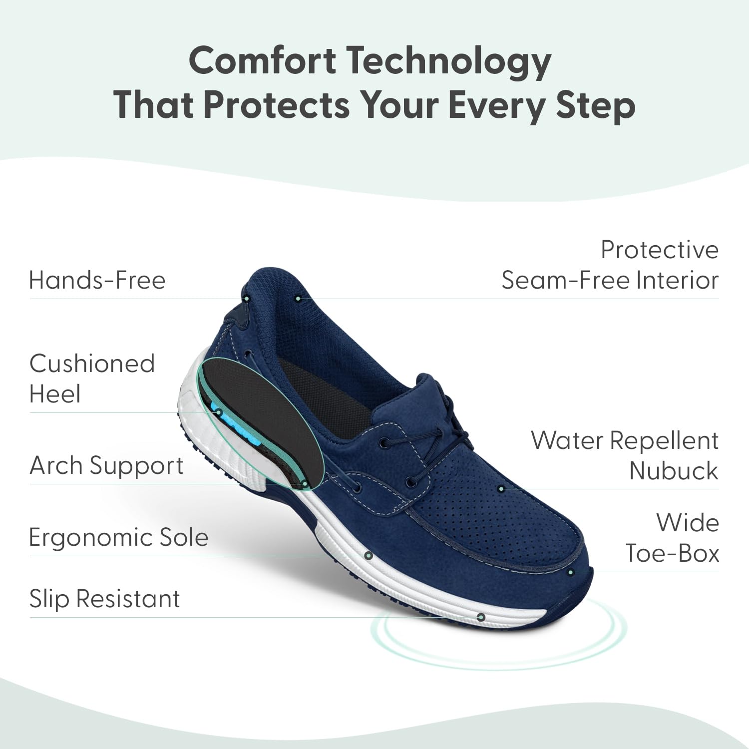 Orthofeet Damen Orthopädischer Captain Freihändiger Rutschfester Bootsschuh