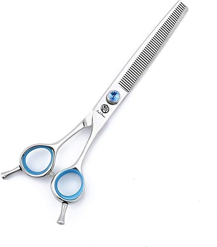 Purple Dragon Touch Pet Blenders Tijeras de adelgazamiento de 7.0 pulgadas, tijeras de adelgazamiento de 50 dientes para perros, texturizadores de