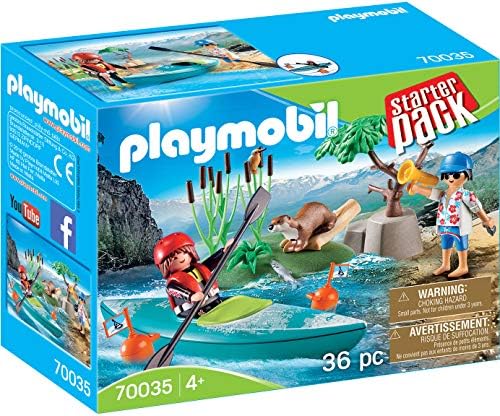 PLAYMOBIL StarterPack 70035 Kurs pływania kajakiem, od 4 lat