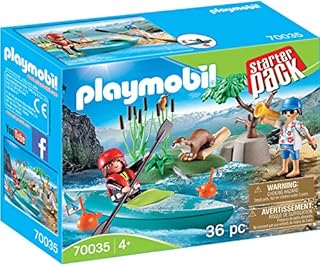 PLAYMOBIL StarterPack 70035 Kurs pływania kajakiem, od 4 lat
