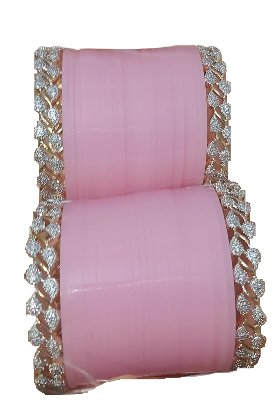Zoonic Womens Beautiful Designer Punjabi Bridal Chuda Bangle Set for Anniversary and Wedding (Simple chinki pink 2.8) (B0CNXQQCDB) Amazon Price History, Amazon Price Tracker