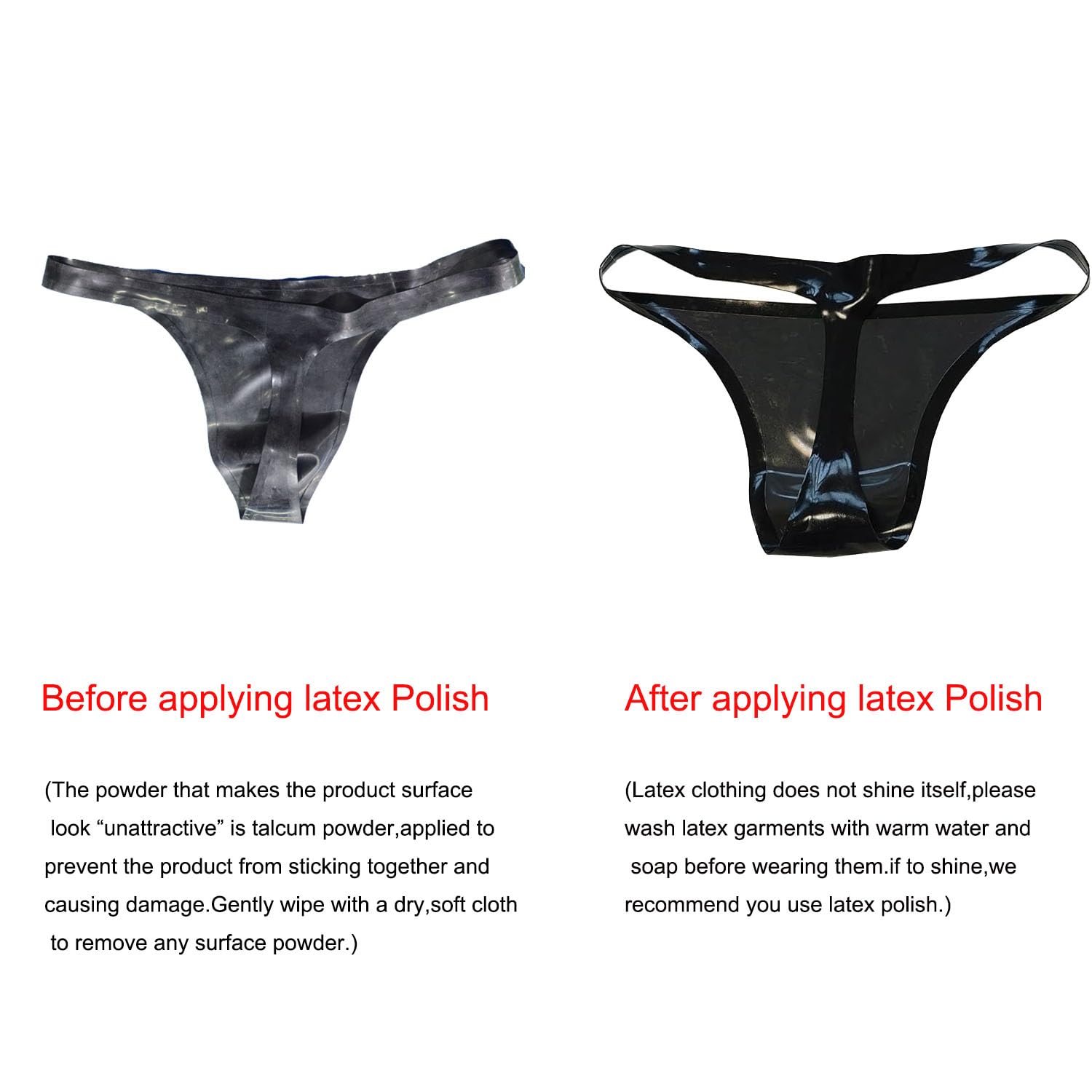 Slips Latex pour Mode Hommes,G-String en Caoutchouc pour Hommes sous Vêtements en Latex