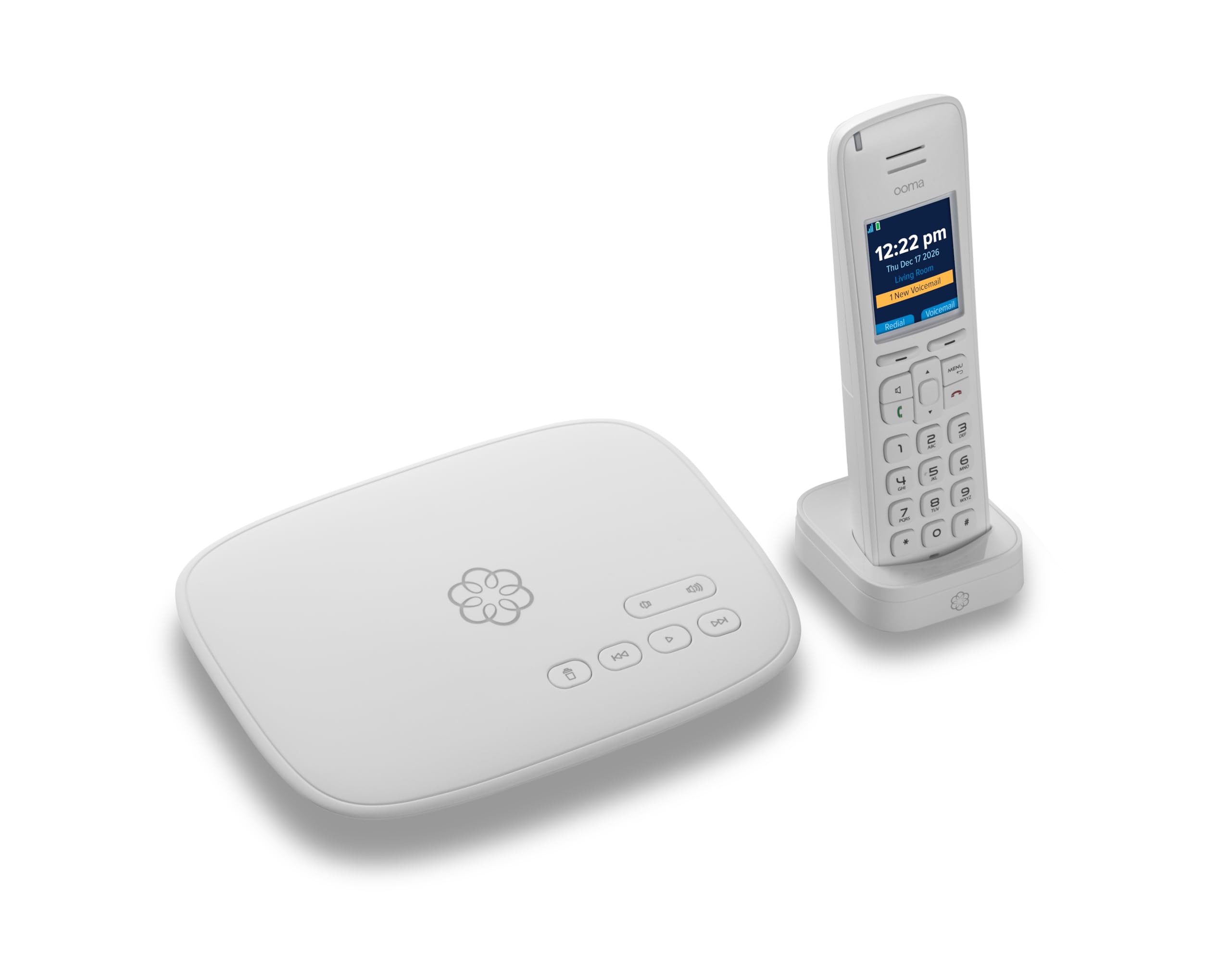 Ooma Telo Air VoIP Free Internet Home Phone Service and HD3 Handset