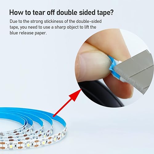 Miniatura 5 de Tira LED púrpura de 5 V USB de 395-400 nm alimentada por USB de 13.12 pies/13.1 ft, 240 ledes, luz negra, SMD2835, no impermeable, IP20 luces