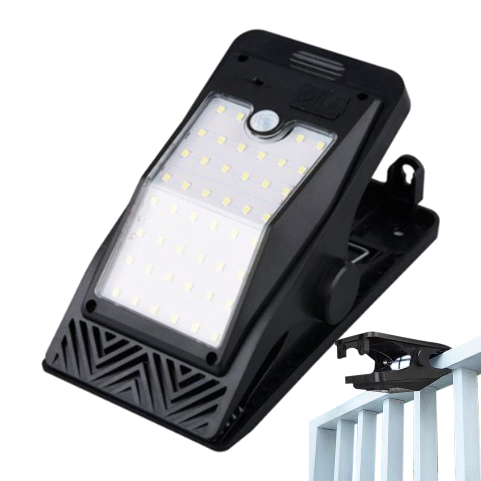 Luz solar con clip exterior para iluminar zonas oscuras sin cables 8
