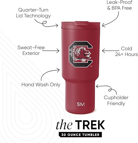 Miniatura 68 de Simple Modern Vaso con licencia oficial de 30 onzas con tapa abatible y pajitas, vaso aislado de acero inoxidable, regalos para hombres, colección