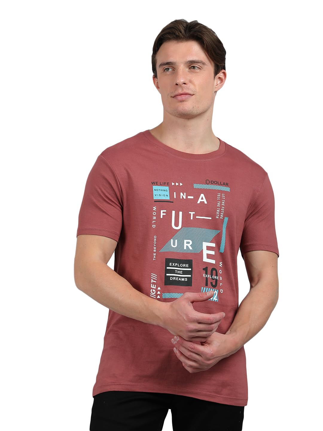Dollar Pack of 1 Cotton Printed Men Tshirt