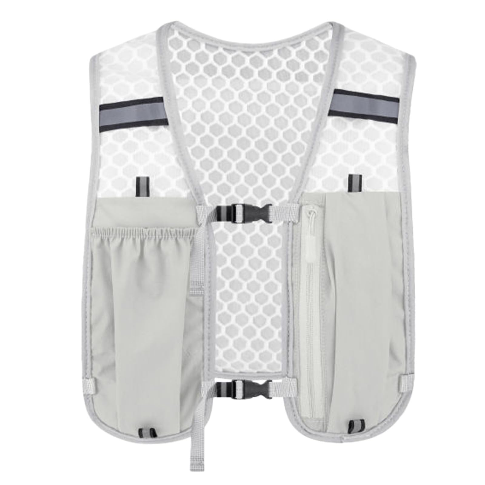 GWAWG Chaleco de running unisex con soporte para teléfono y almacenamiento ajustable, para running, ciclismo, senderismo, trail running y maratón