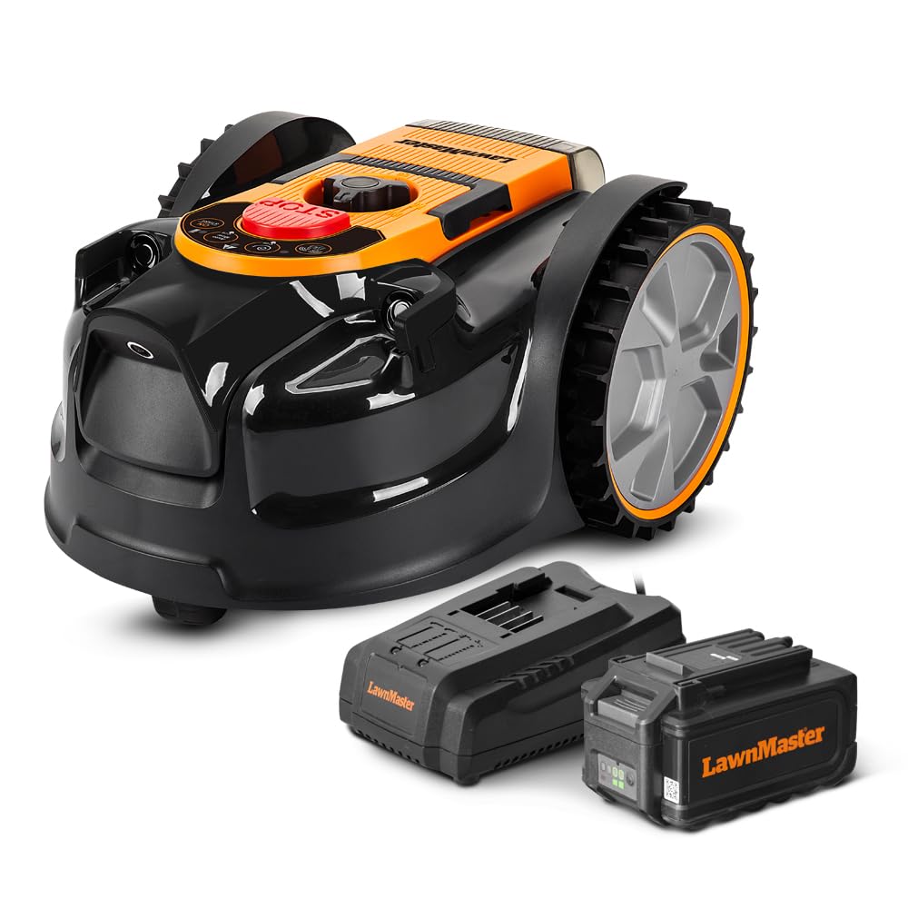 Robot Tondeuse Autonome 24V sans Fil périmétrique - Le Robot Le Plus Simple du marché