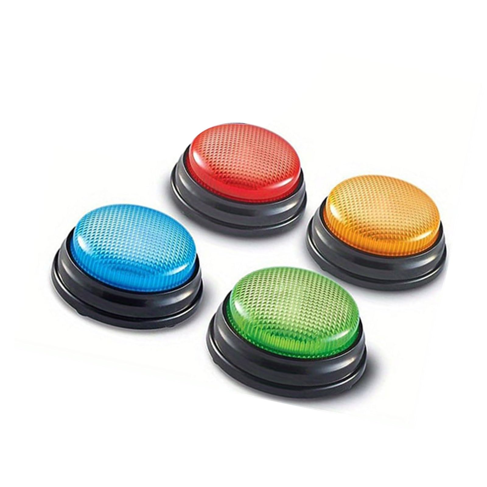 4Pcs Interactive Learning Buzzer with Light Sound for Childrens Educational Games and Classroom Group Competitions Classroom Quiz Buzzer