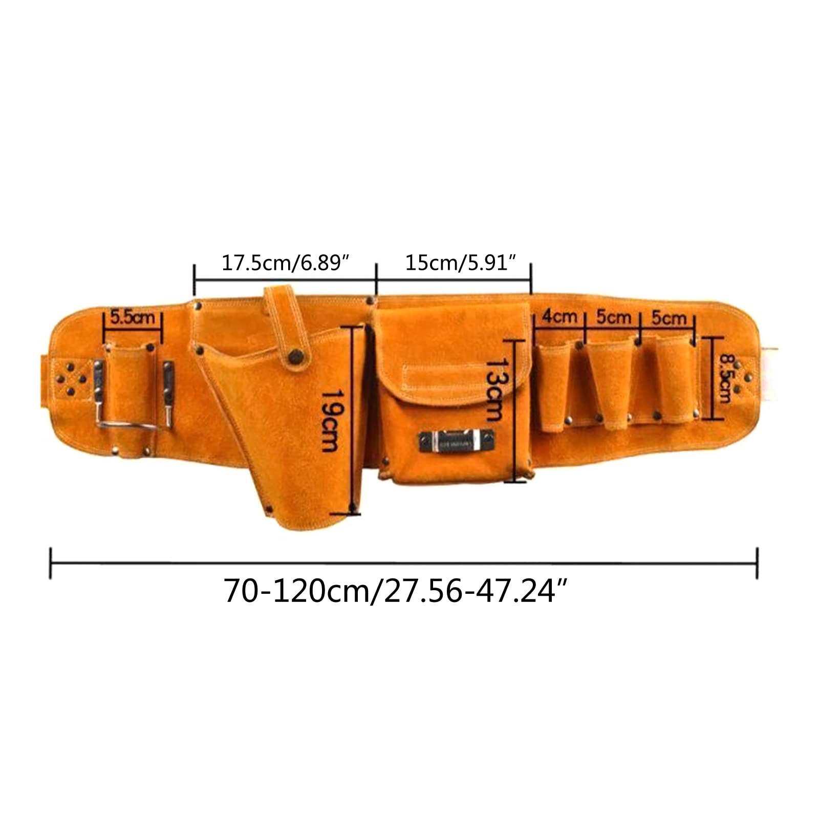 Multifunzione Kit Riparazione Per Strumenti Hardware Organizzatore Per Elettricisti Custodia in Pelle Mucca Per Lavoratori Pratico Contenitore Per Hardware in Pelle Mucca
