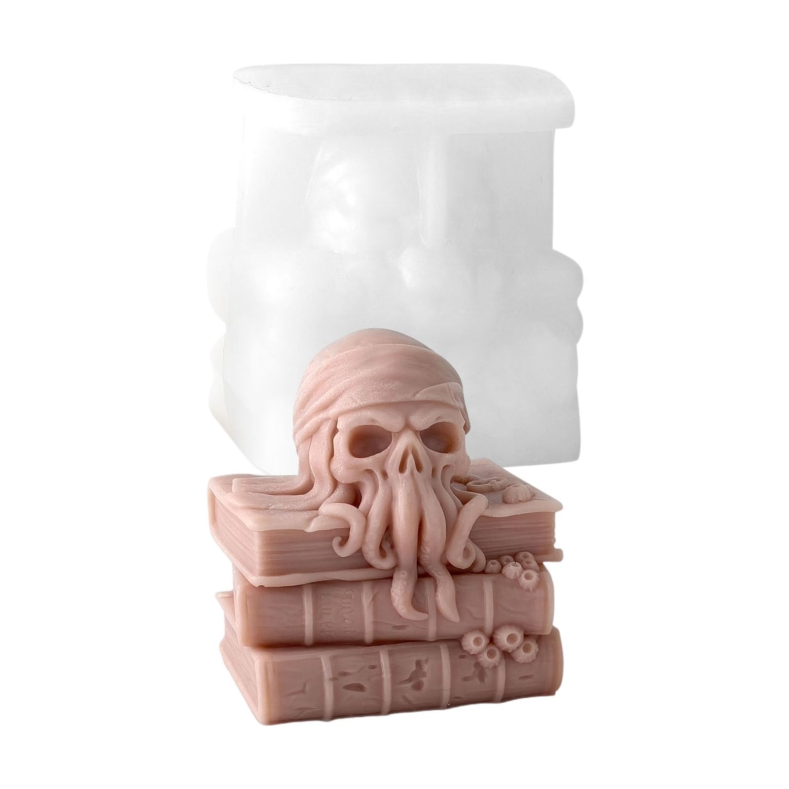 Whoasyst Multipurpose Silicone with Skull Octopuses Pattern for Artistic Projects Soap Making