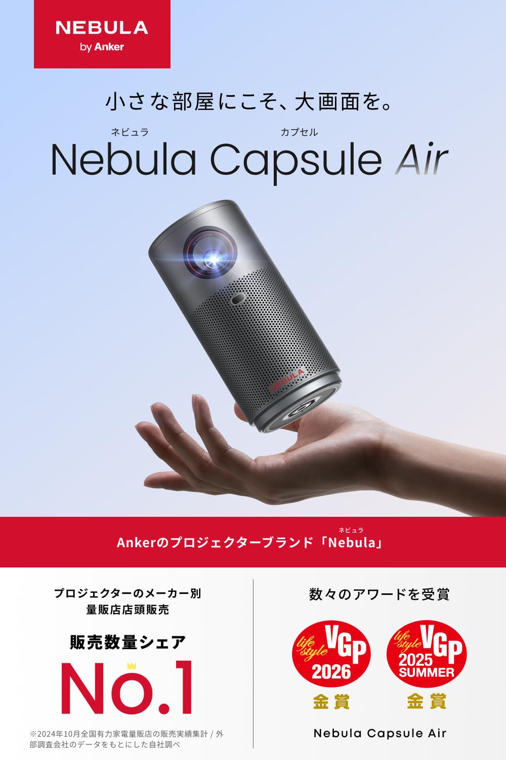 Amazon.co.jp: Anker Nebula Capsule Air (世界最小 Google TV搭載