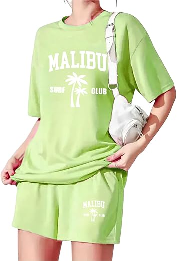 My Swag Womens Casual Co Ord Set Half T-Shirt &amp; Shorts Printed Cord Set for Womens &amp; Girls