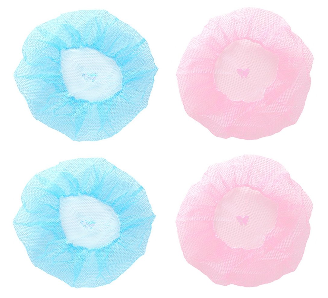 Hacent 4 PCS Family Baby Kid Finger Protector Safety Dustproof Fan Guard Net Mesh Cover, Summer Washable Dustproof Safety Fan Protection, Safety Fan Cover (Blue & Pink)