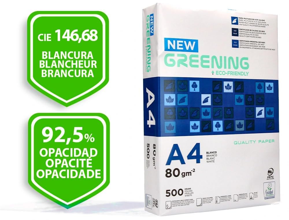 Palet Folios Multifunción | 60 cajas (300 paquetes de 500 Folios) | DIN A4 y 80 grs | Folios para Impresoras Láser y de Inyección-Fotocopiadora-Fax