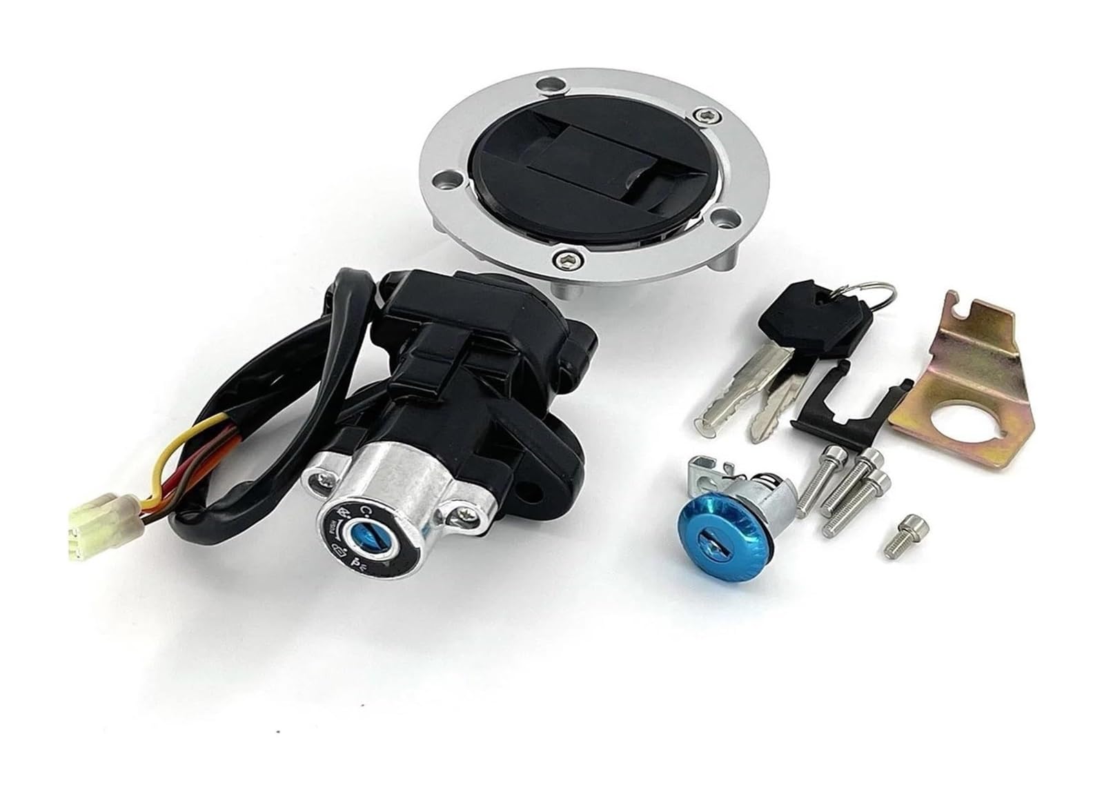 Cerradura De Encendido para Suzuki para SV650A 2003-2009 para SV1000S 2003-2007 Interruptor Arranque Encendido Motocicleta Combustible Juego Cerradura con Llaves