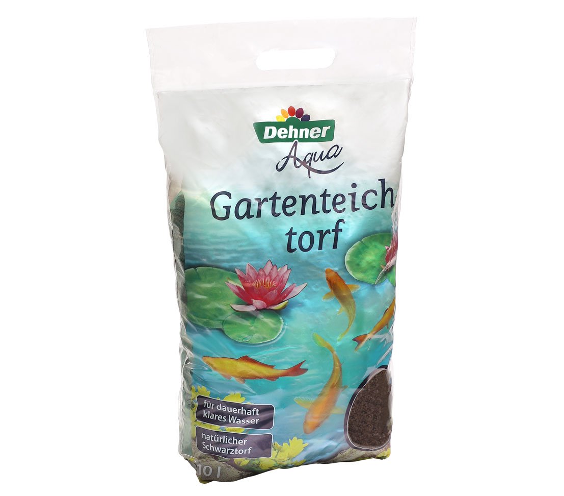 Dehner Aqua - Turba para estanque de jardín (10 L)