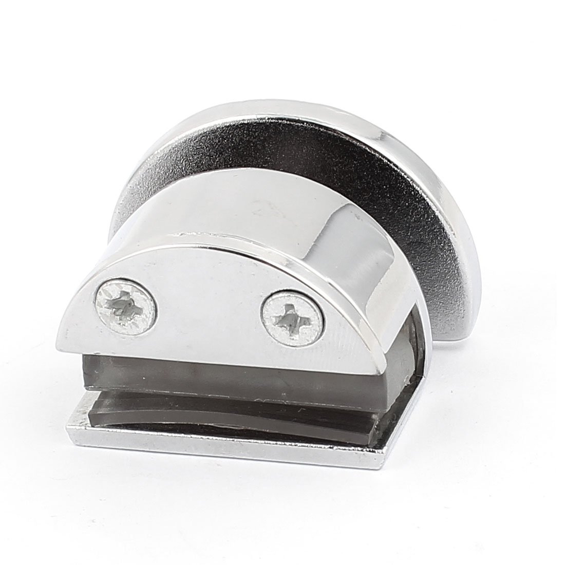 Aexit 4 Pcs Clamps 3mm-10mm Thickness Silver Tone Metal Semicircle Glass Hand-Screw Clamps Clamp Clip