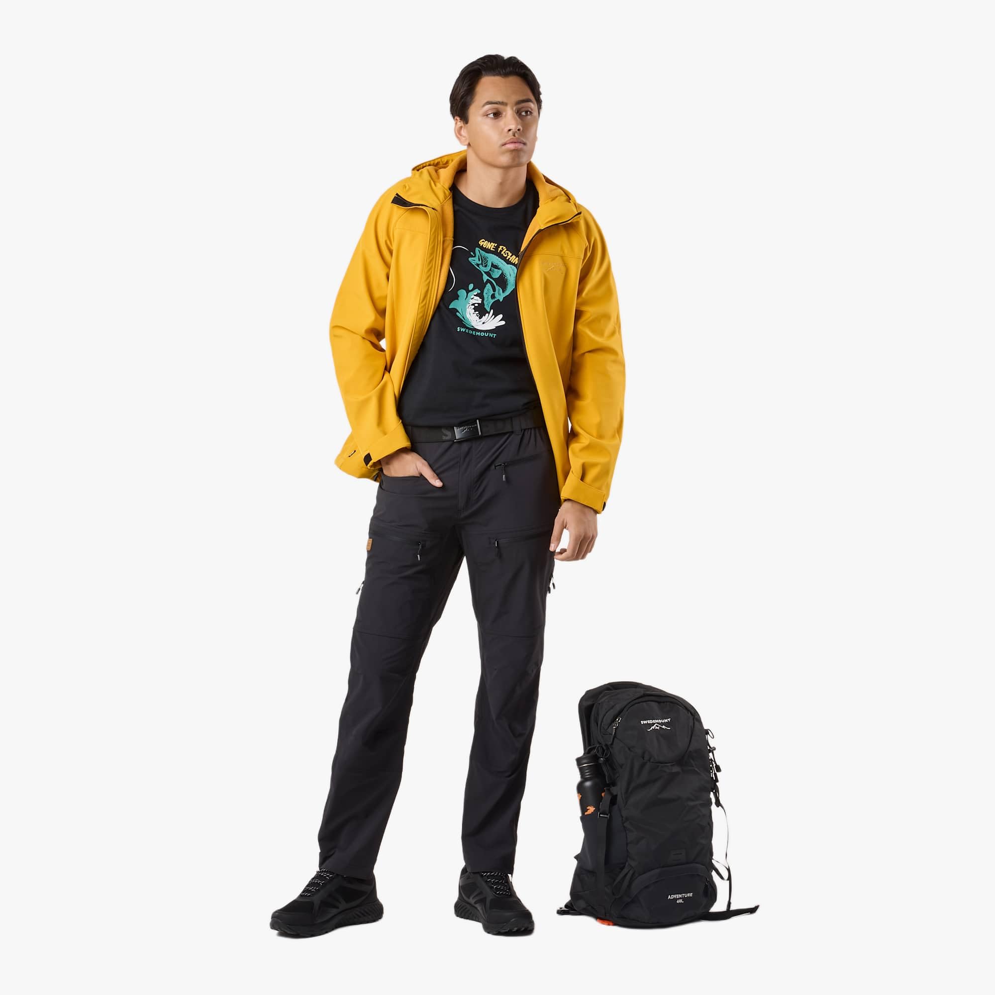 Swedemount Lofoten Pantaloni Stretch Outdoor – Traspiranti, Antivento, idrorepellenti, Resistenti per Uomo