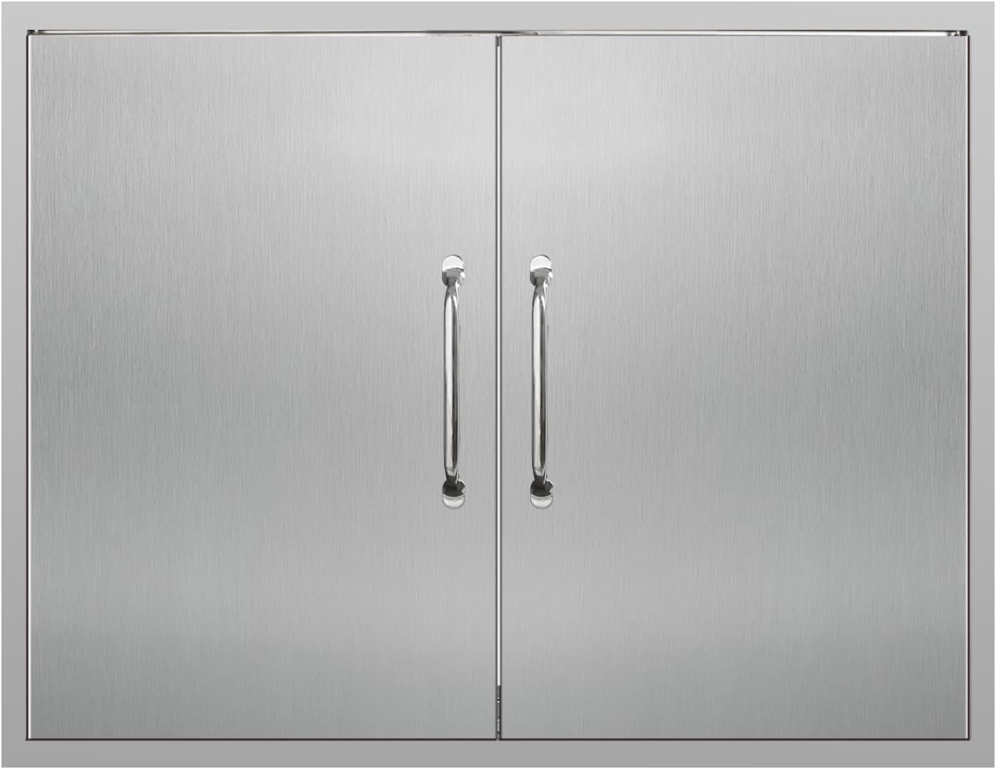 Outdoor Kitchen Doors 30W x 23H Inch Stainless Steel Doors, Access Door with Handles Double Access Cabinet Door, Flush Mount for Grilling Station, Outdoor Kitchens BBQ Island& Cabinet