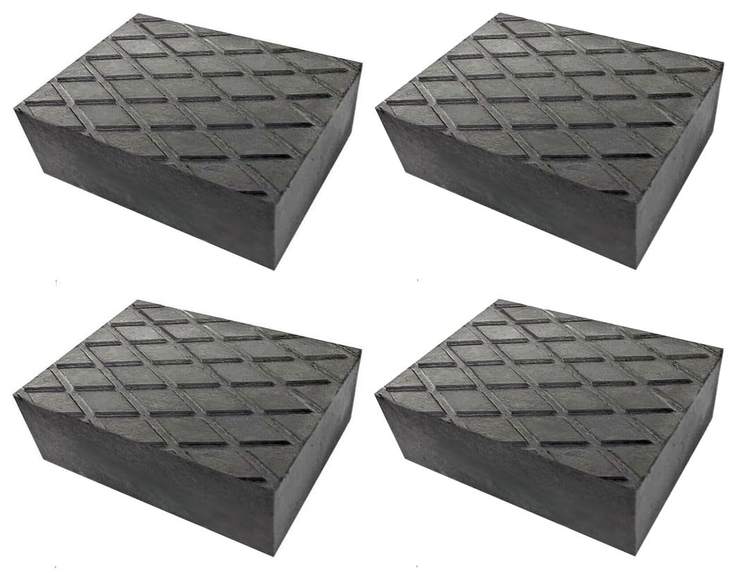Drive Design Set 4 Pezzi TAMPONI H60 mm. per Ponte Sollevatore - Tamponi, Supporti, Blocchi in Gomma rettangolari 160x120x60 per Ponti sollevatori