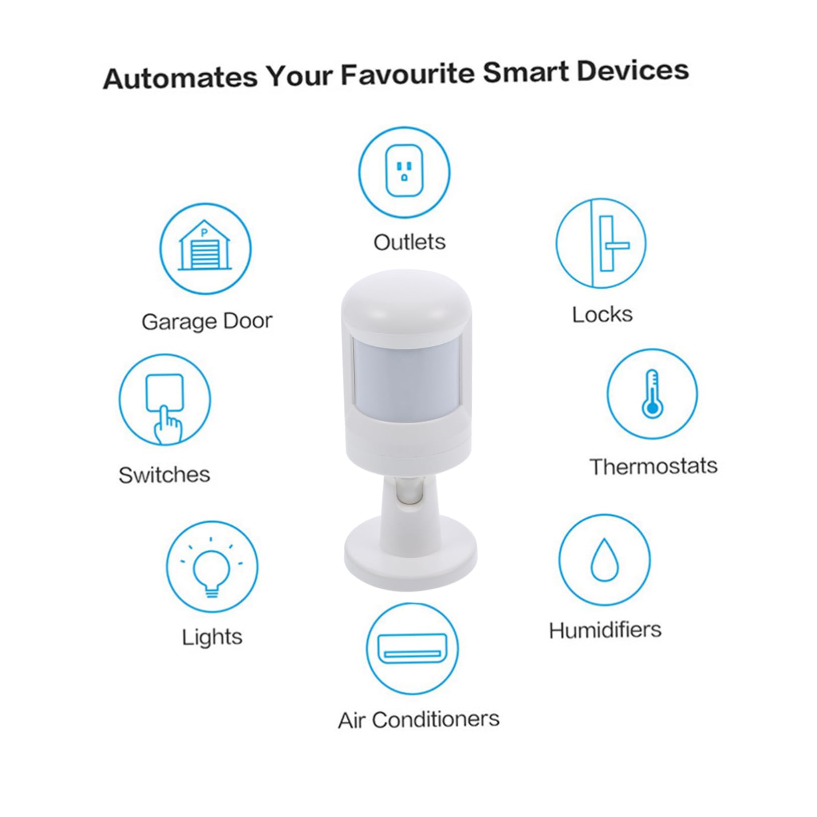 Zigbee Pir Bewegungsmelder mit Weitwinkel und Körpersensor Weiß Digitaler Temperatursensor und App Benachrichtigung für Sicheres Zuhause