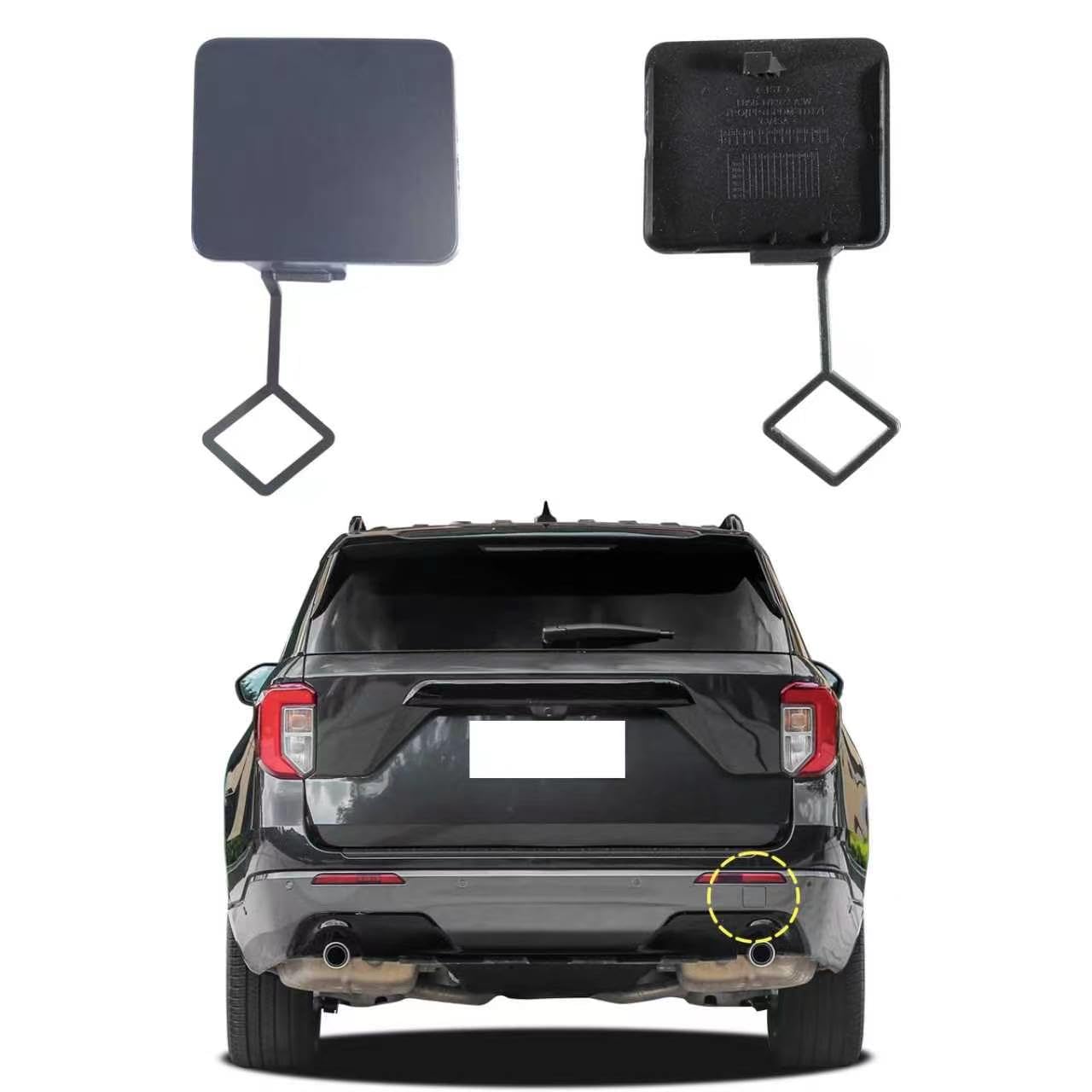 Amazon.com: Goholy Car Rear Bumper Tow Hook Cover Compatible with