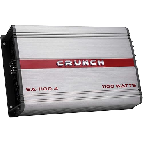 Crunch SA-1100.4 Smash Series 1,100-Watt 4-Channel Class AB Amp