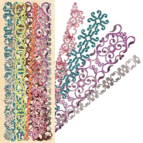 Papel las fronteras K & Company Jubilee multicolor scrapbooking 34,92cm 2