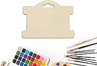 Vista 3 de Tarjeta de exhibición de joyas, etiquetas de madera, tarjetas de exhibición de pulseras, tarjetas de visualización en blanco, de madera sin