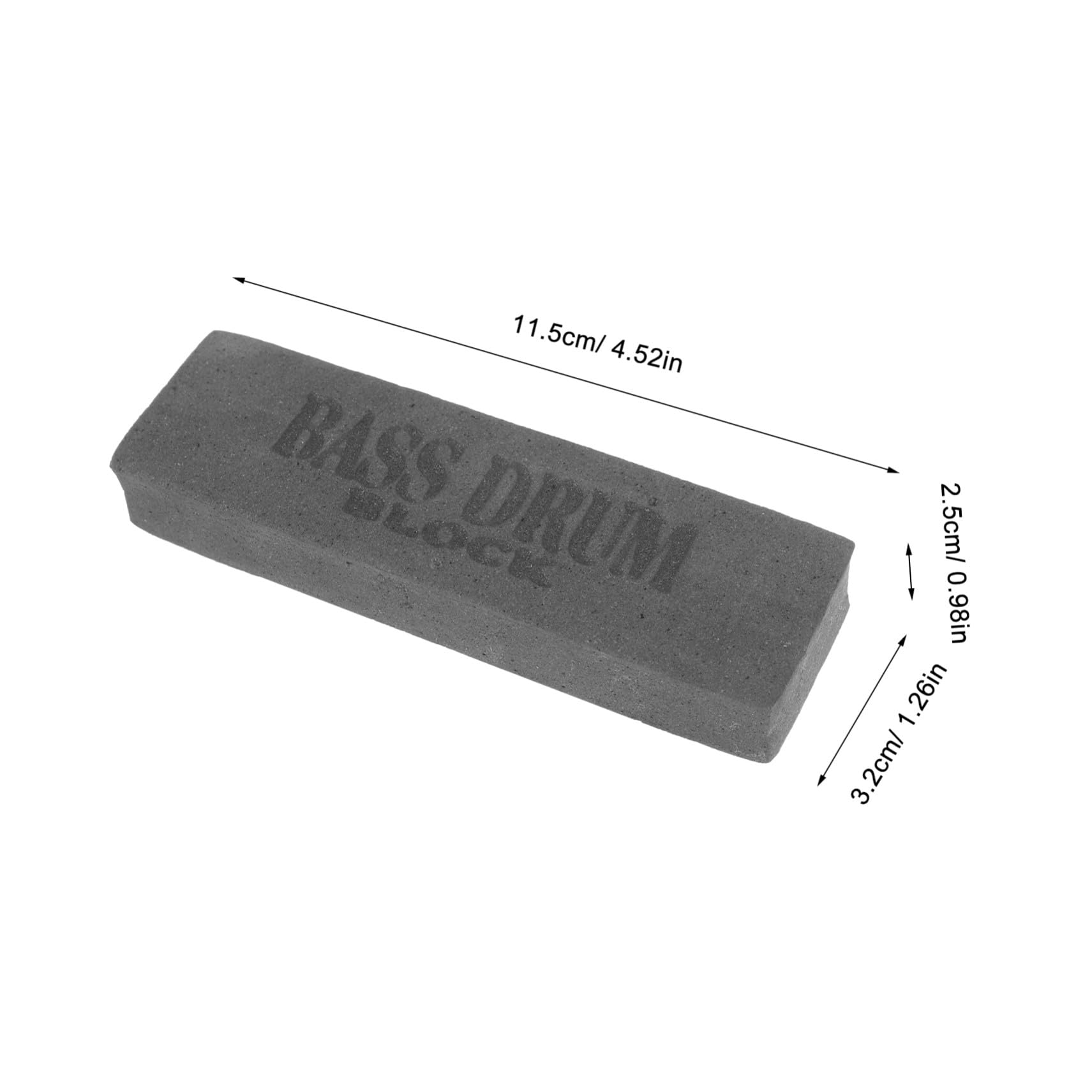 ibasenice 4pezzi Blocco Antiscivolo Per Grancassa Accessorio Per Set Di Batteria Per Musicisti e Studenti Facile Da Installare e Comodo Versione
