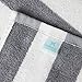 Arkwright California Cabana Stripe Beach Towel - Pack of 4, Large Soft Quick Dry Cotton Terry Towels Set for Pool, Swim, and Hot Tub, Oversized 30 x 70 in, Grey