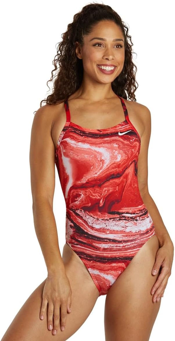 Nike Women's Crystal Wave Racerback,University Red (614),22