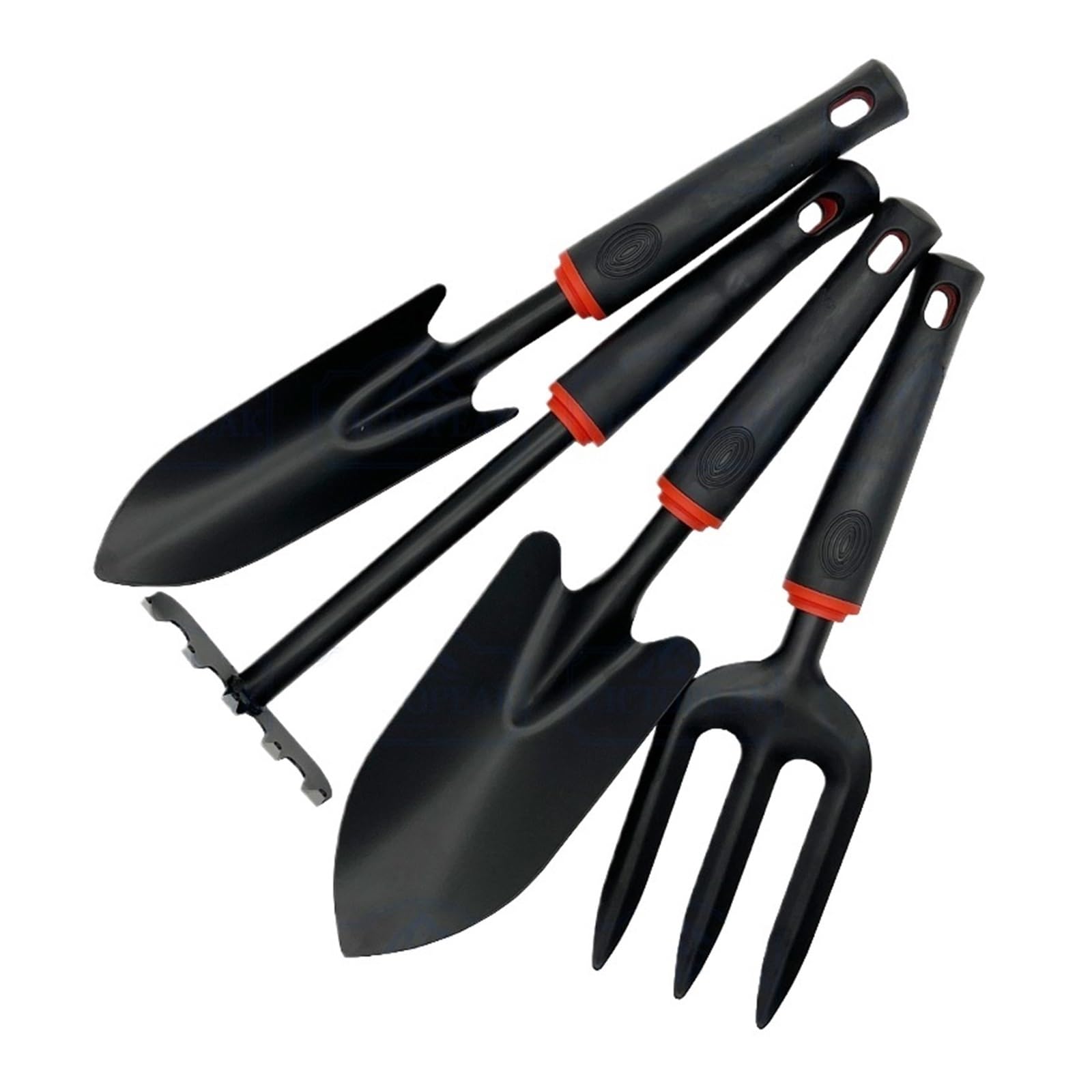 Herramientas manuales de jardinería, combinación de Pala, rastrillo, Tenedor y azada for Cultivo de Plantas domésticas | Nine tooth rake