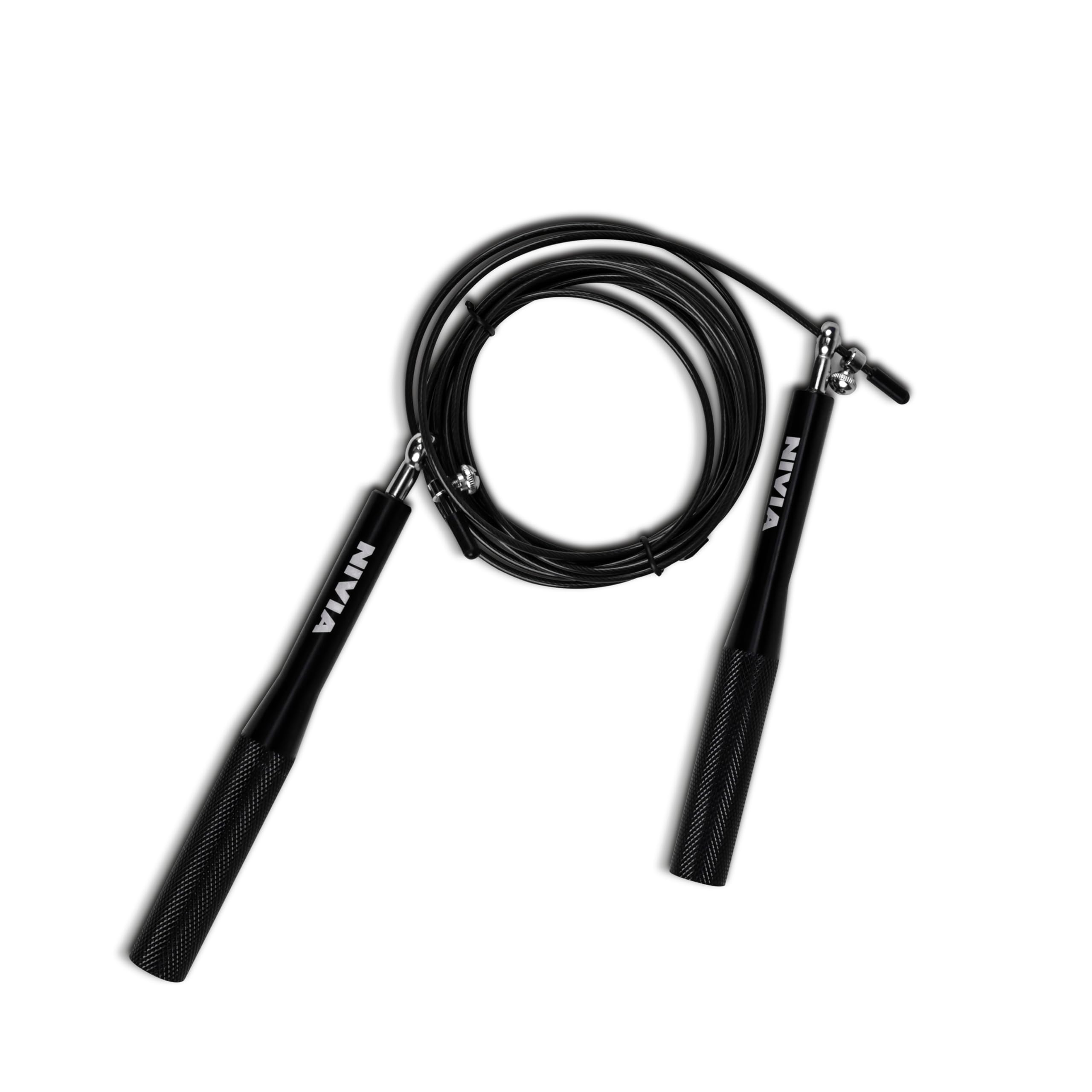Nivia Pro Speed Aluminium Skipping Rope, for Men, Women & Children, Jumping Rope with Adjustable Height Speed, for Workout & Weight Loss, Exercise Rope, Skipping Rope for Training (Black)-image-26