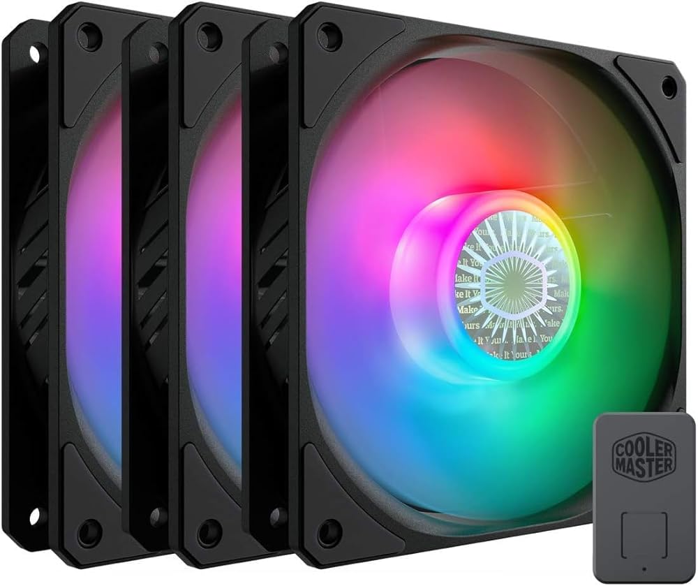 Cooler Master SickleFlow 120 V2 ARGB 3N1 Pack – Controller Included, ARGB Motherboard Compatible, Translucent Air Balance Blades, 62 CFM, 2.5 mmH2O, 8 to 27 dBA - View 1